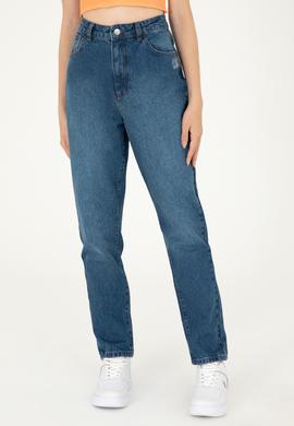 Kadın Mavi Jean Pantolon - 50282809010