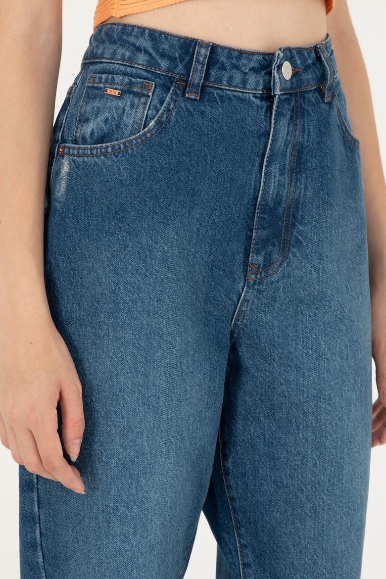 Kadın Mavi Jean Pantolon - 50282809010