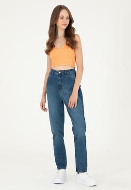 Kadın Mavi Jean Pantolon - 50282809010
