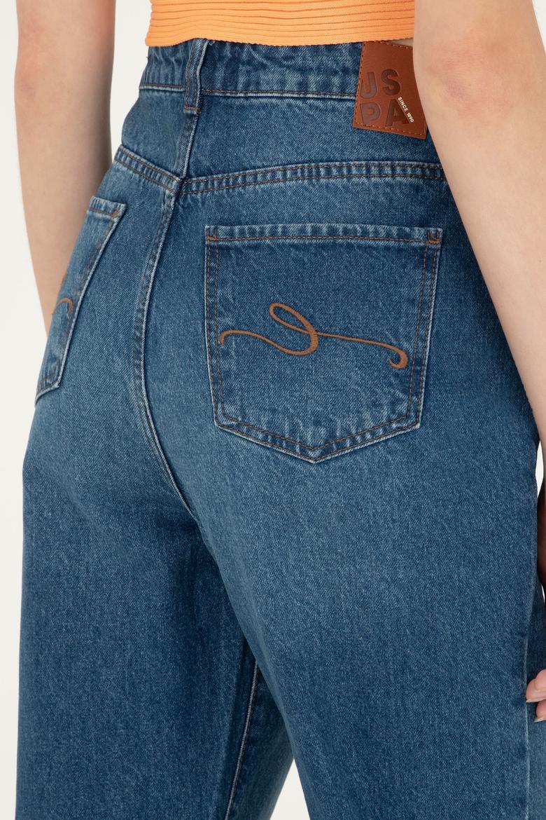 Kadın Mavi Jean Pantolon - 50282809010