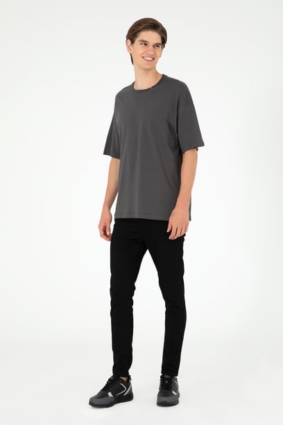 Erkek Siyah Jean Pantolon