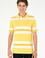 Erkek Regular Fit Polo Yaka Sarı Tişört