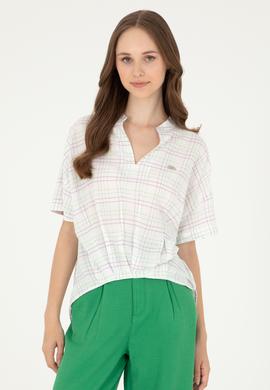 Kadın Mint Kısa Kollu Gömlek - 50283551004