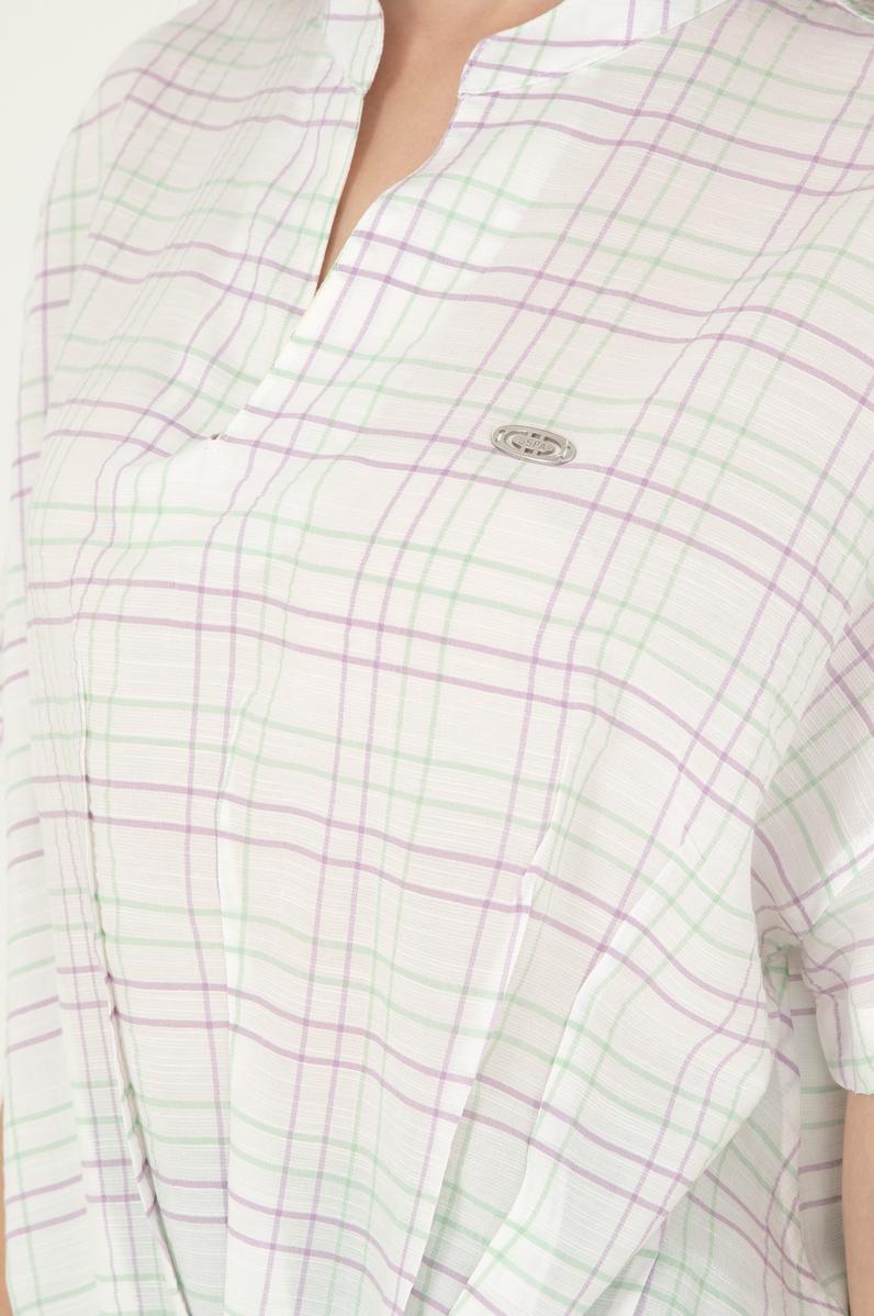 Kadın Mint Kısa Kollu Gömlek