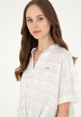 Kadın Mint Kısa Kollu Gömlek - 50283551004