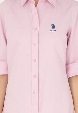 Kadın Manolya Uzun Kollu Basic Gömlek - 50283988023