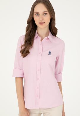 Kadın Manolya Uzun Kollu Basic Gömlek - 50283988023