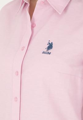 Kadın Manolya Uzun Kollu Basic Gömlek - 50283988023