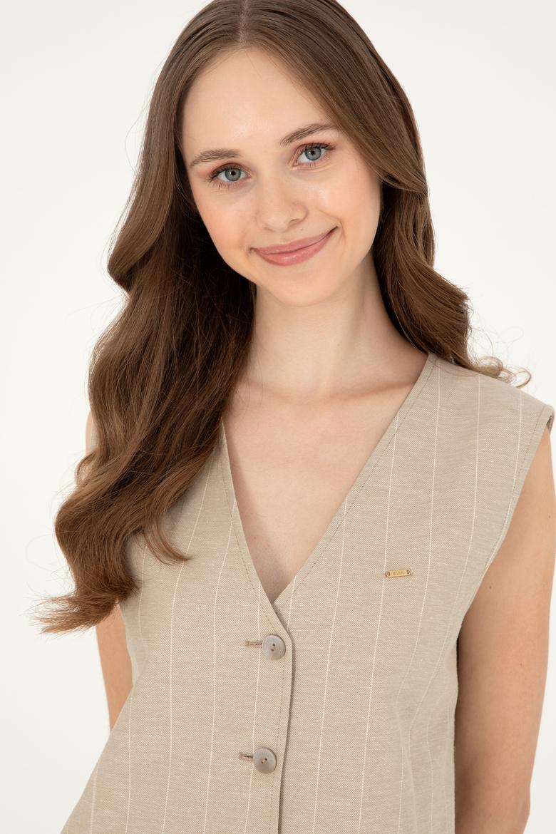 Kadın Haki Yelek - 50284655044