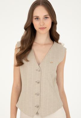 Kadın Haki Yelek - 50284655044