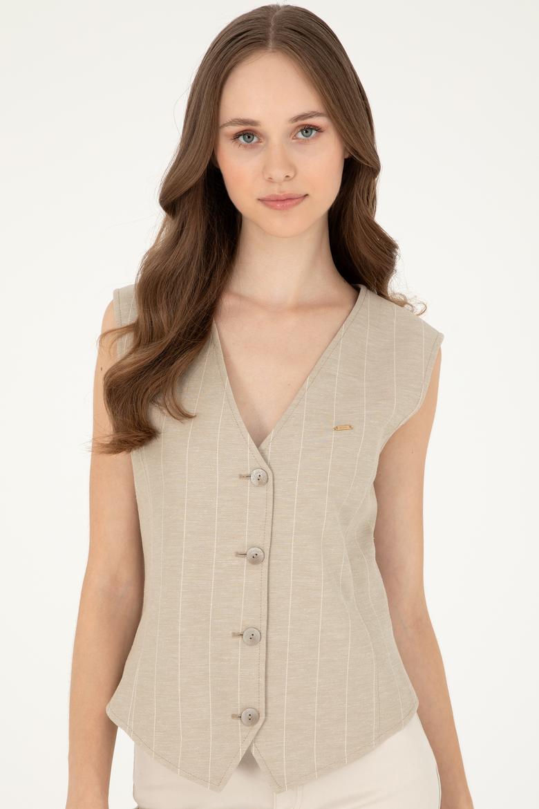 Kadın Haki Yelek - 50284655044