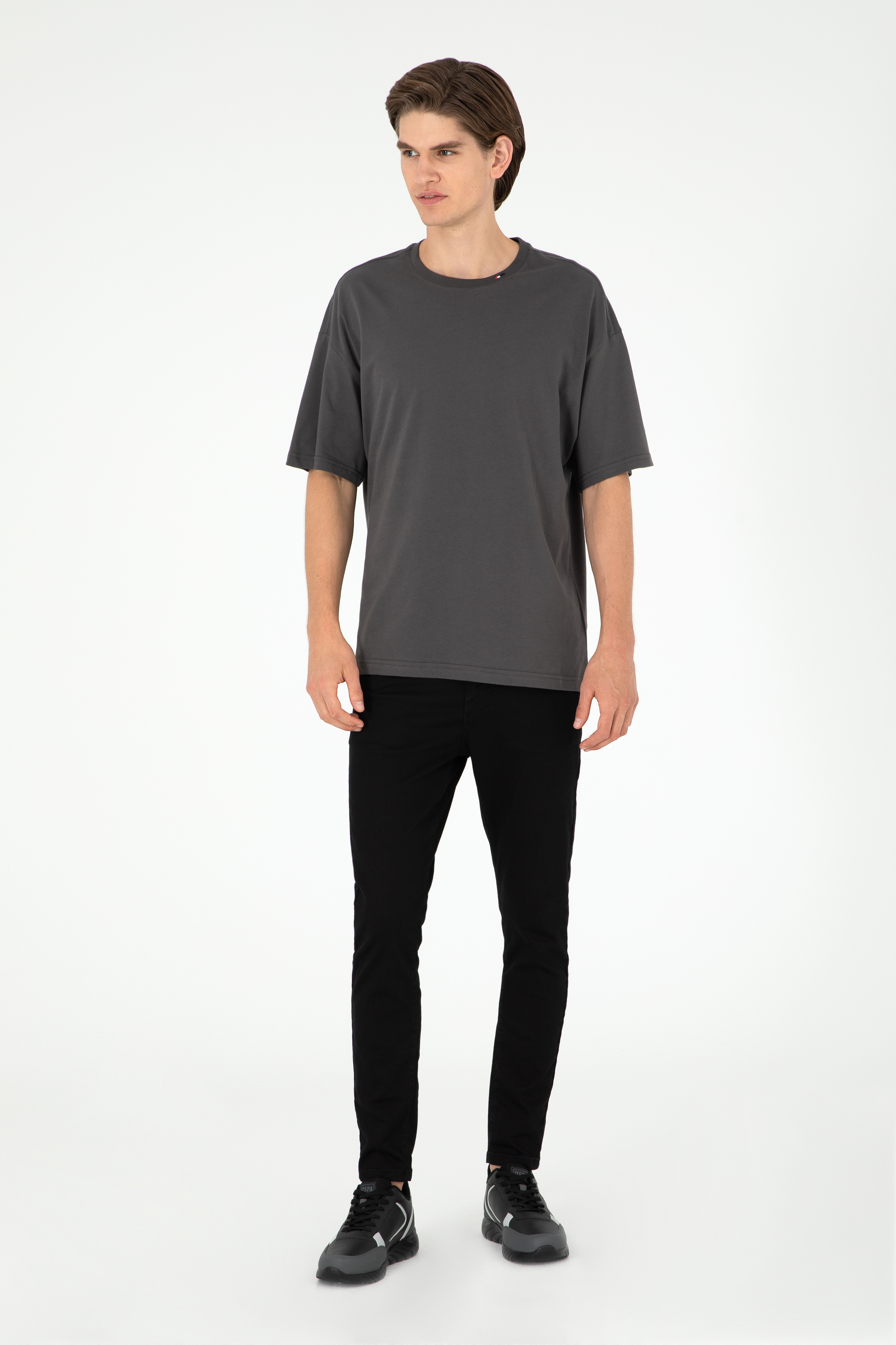 تی شرت یقه گرد آستین کوتاه Oversize یقه گرد مردانه یو اس پولو | U.S. Polo Assn. - تصویر 4