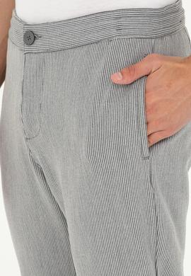 Erkek Slim Fit Gri Kanvas Pantolon - 50291196045