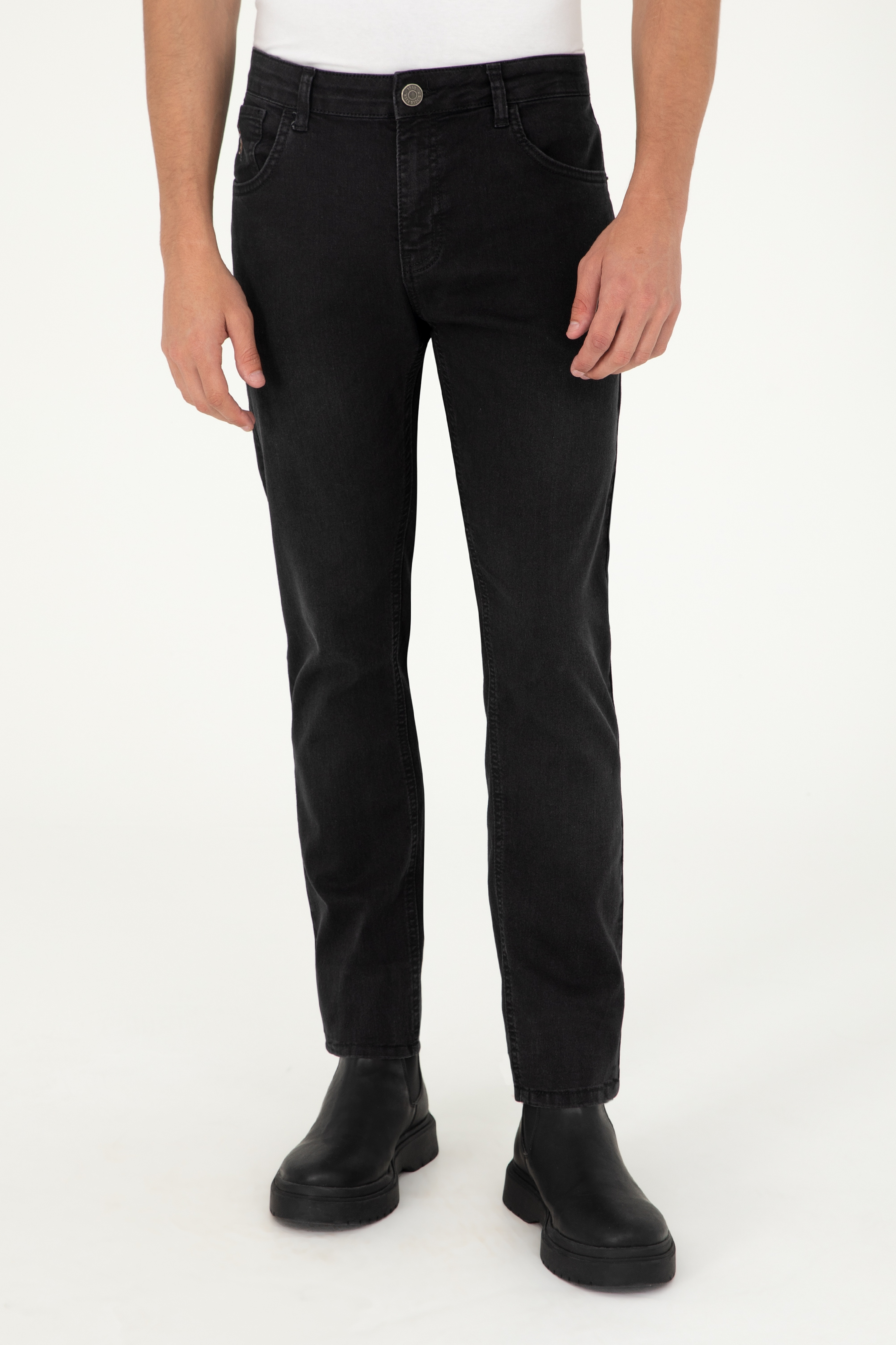 Erkek Siyah Jean Pantolon - Image 2