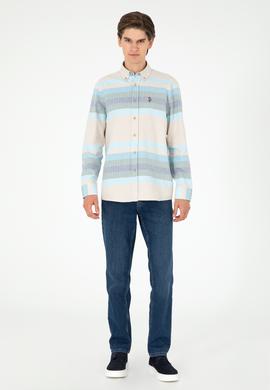 Erkek Açık Mavi Uzun Kollu Gömlek - 50298079016