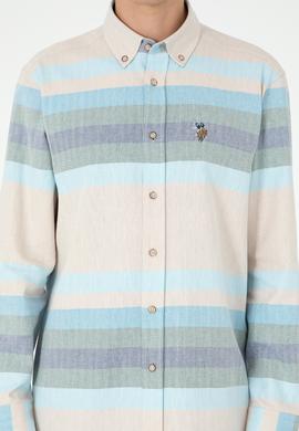 Erkek Açık Mavi Uzun Kollu Gömlek - 50298079016