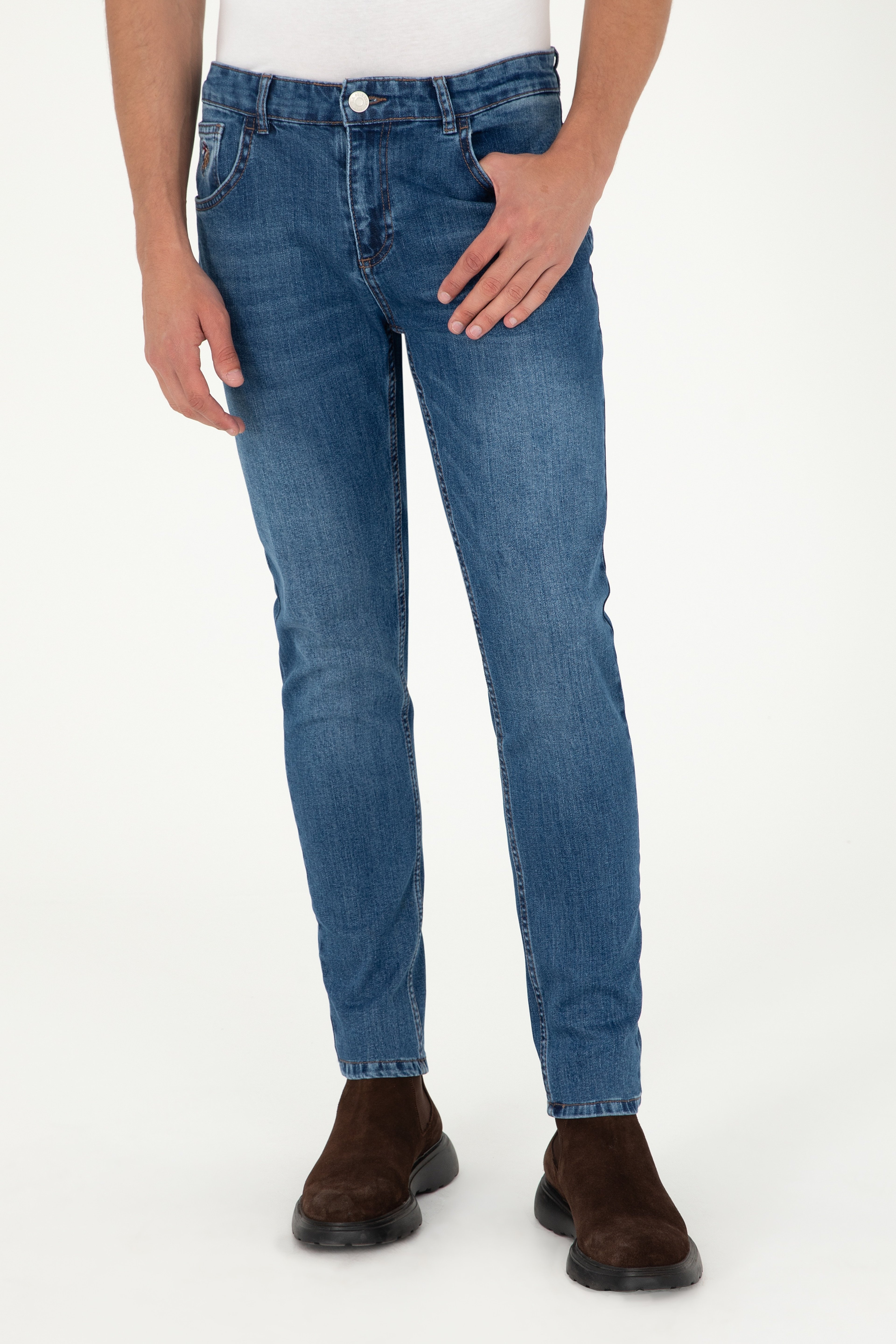 Erkek Mavi Jean Pantolon - Image 2