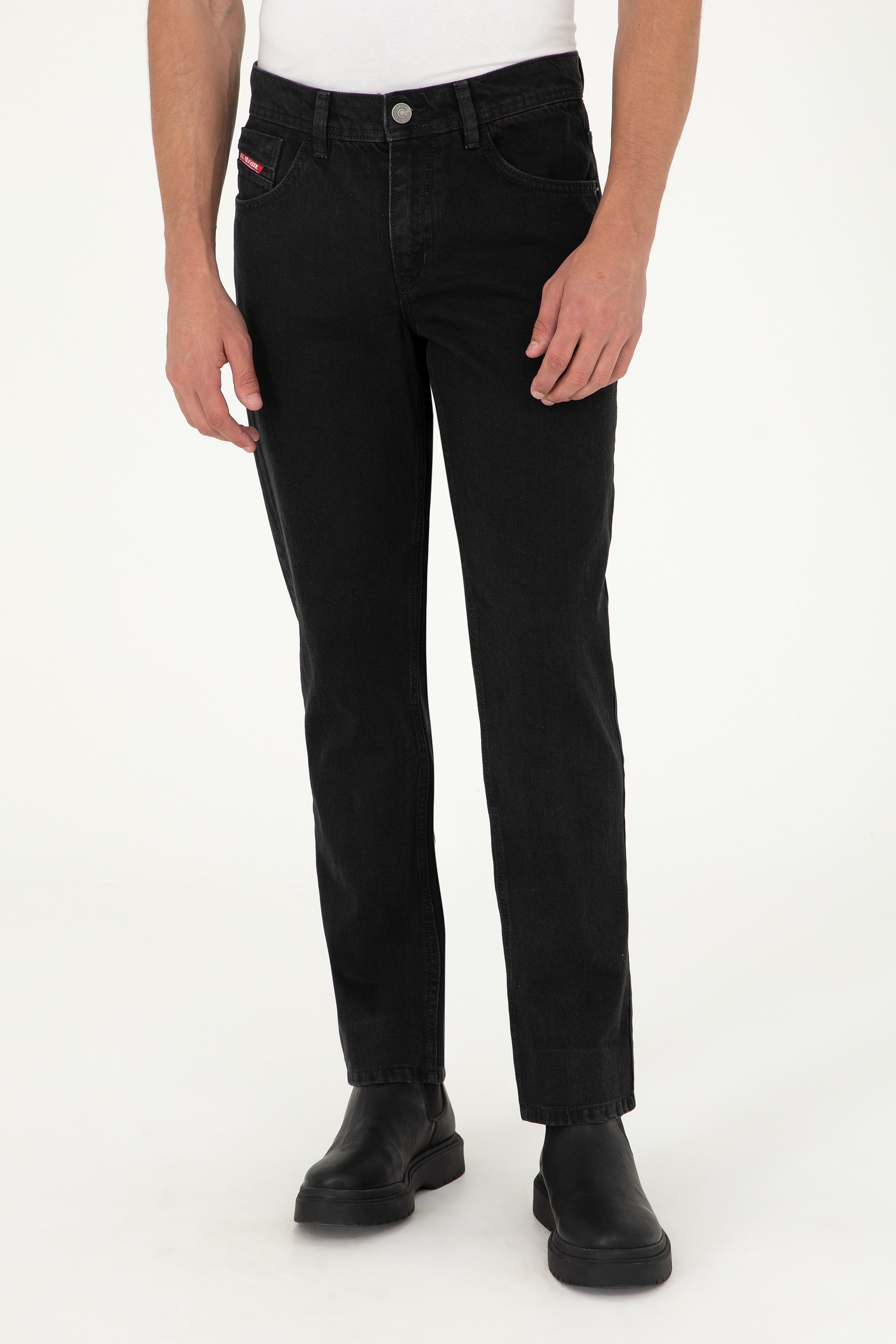 Erkek Siyah Jean Pantolon