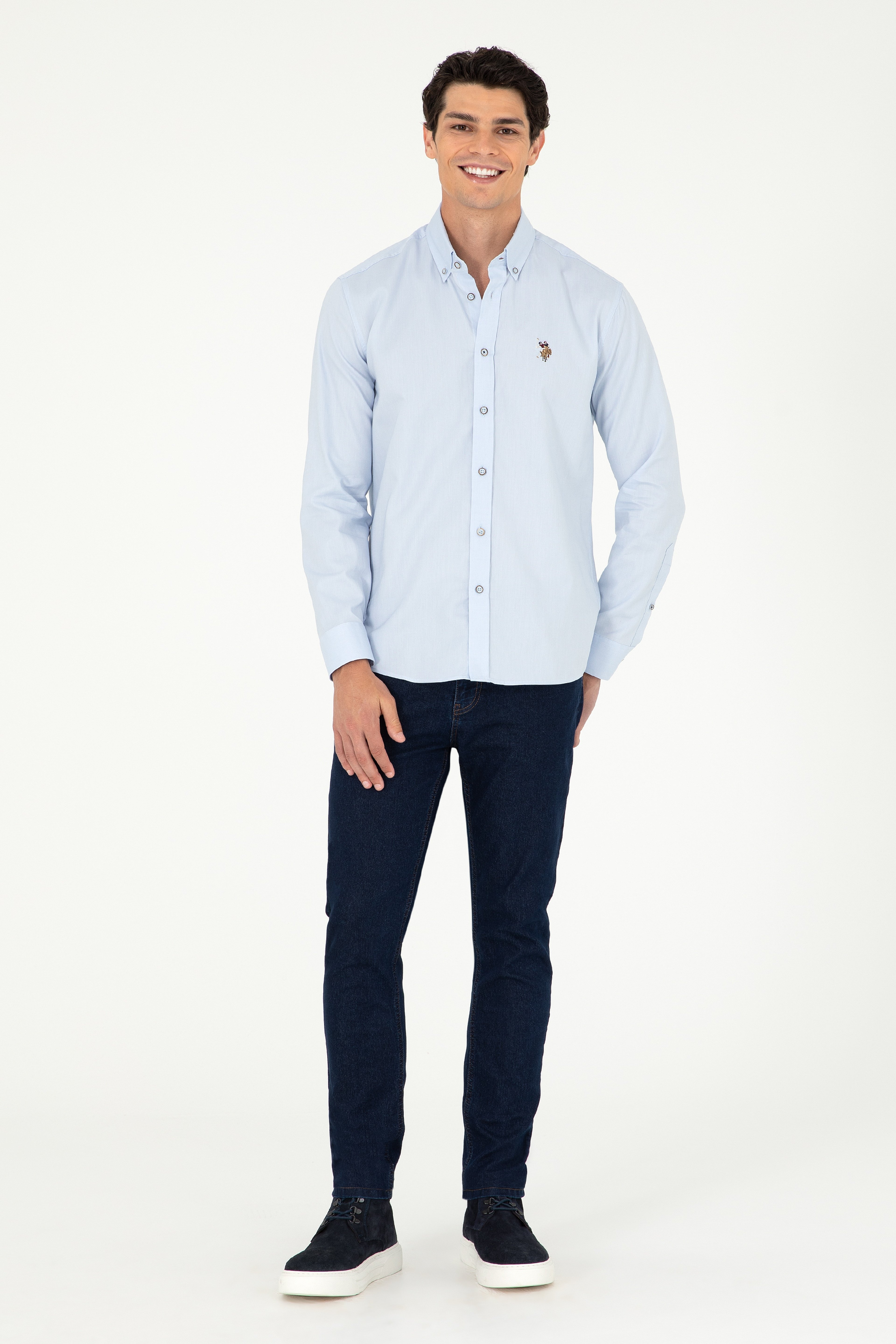 Erkek Koyu Mavi Jean Pantolon - Image 1
