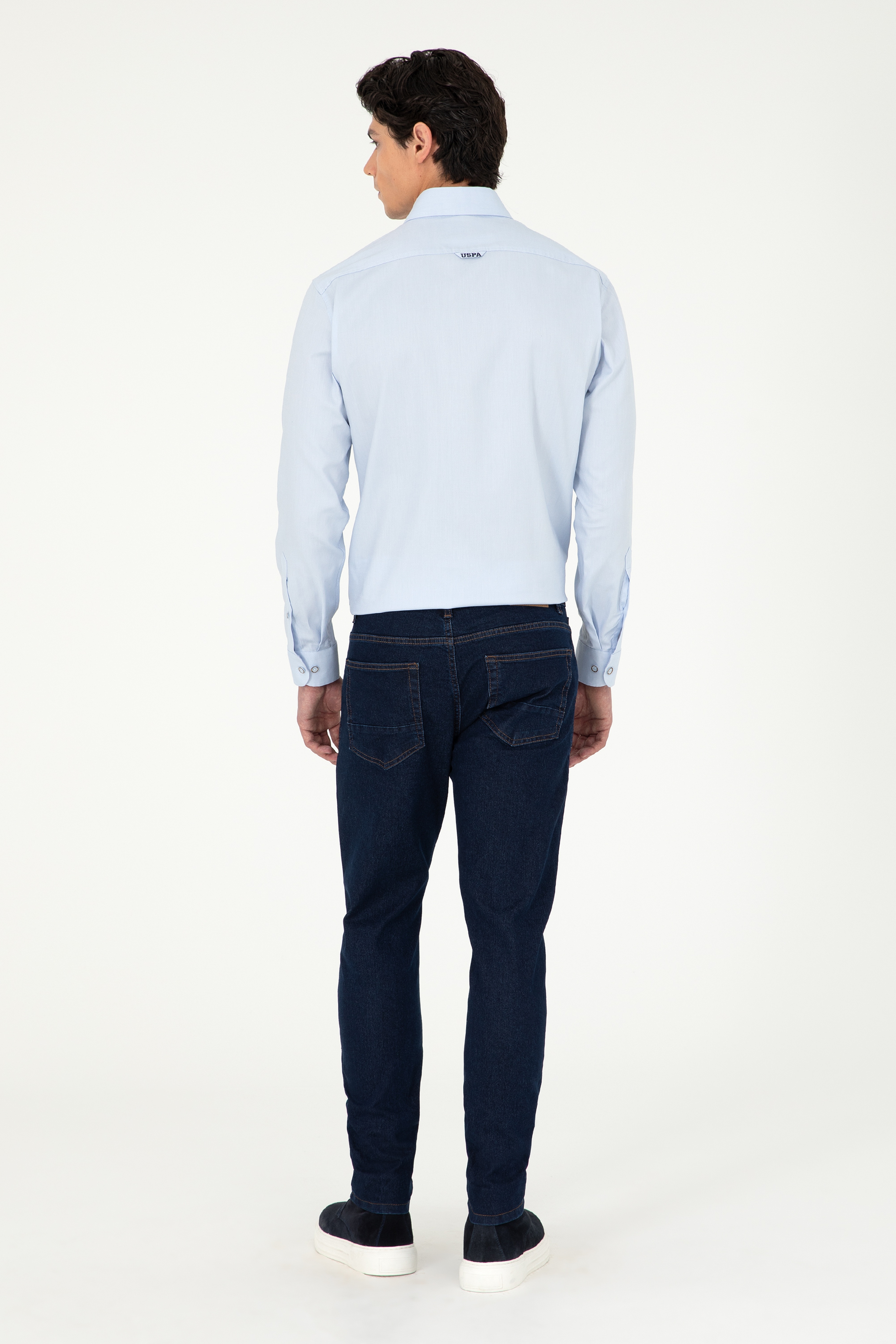 Erkek Koyu Mavi Jean Pantolon - Image 4