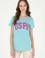 Kadın Mint Bisiklet Yaka Basic Tişört
