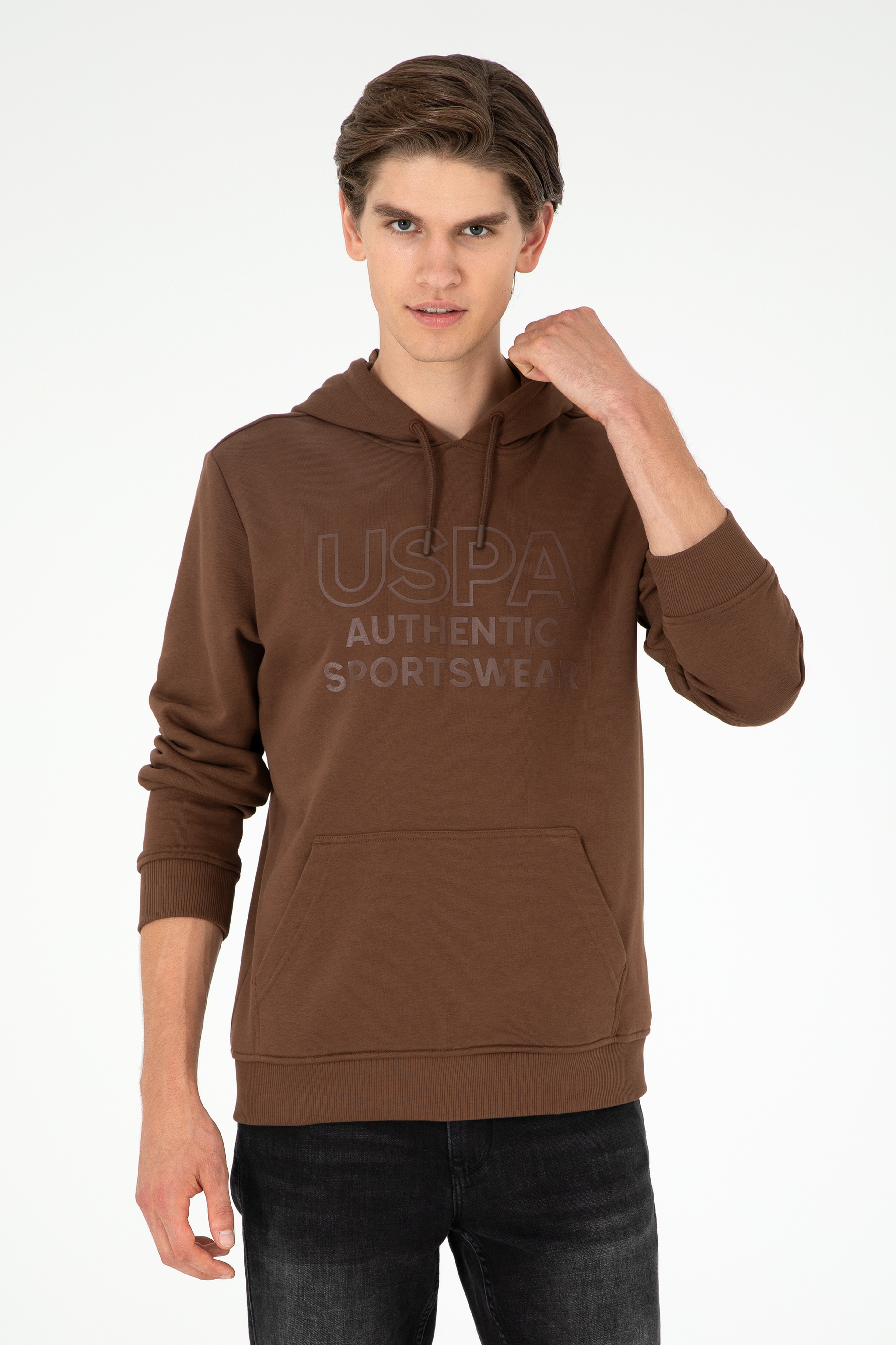 Erkek Kahverengi Sweatshirt - Image 1