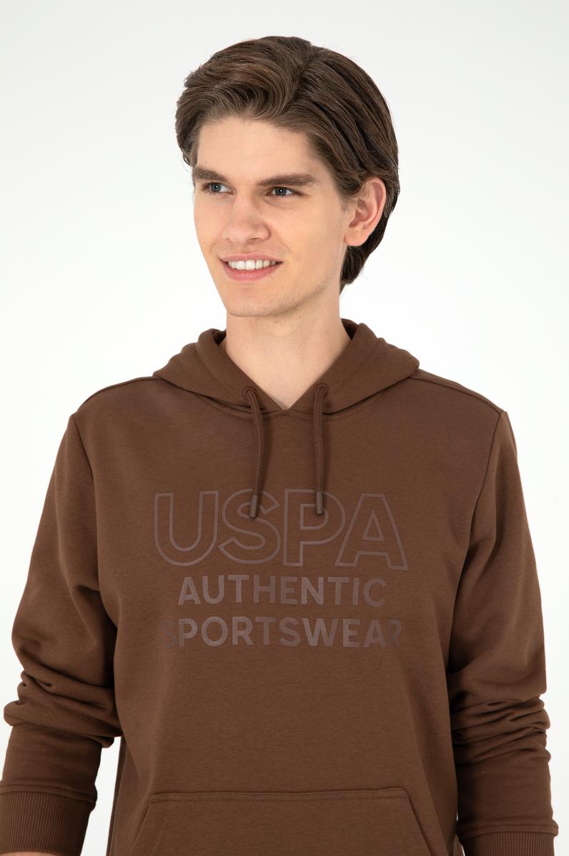 Erkek Kahverengi Sweatshirt