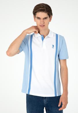 Erkek Regular Fit Polo Yaka Açık Mavi Tişört - 50288490007