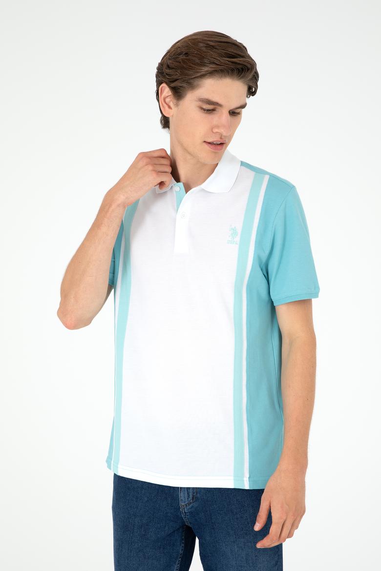 Erkek Regular Fit Polo Yaka Mint Tişört - 50288490036