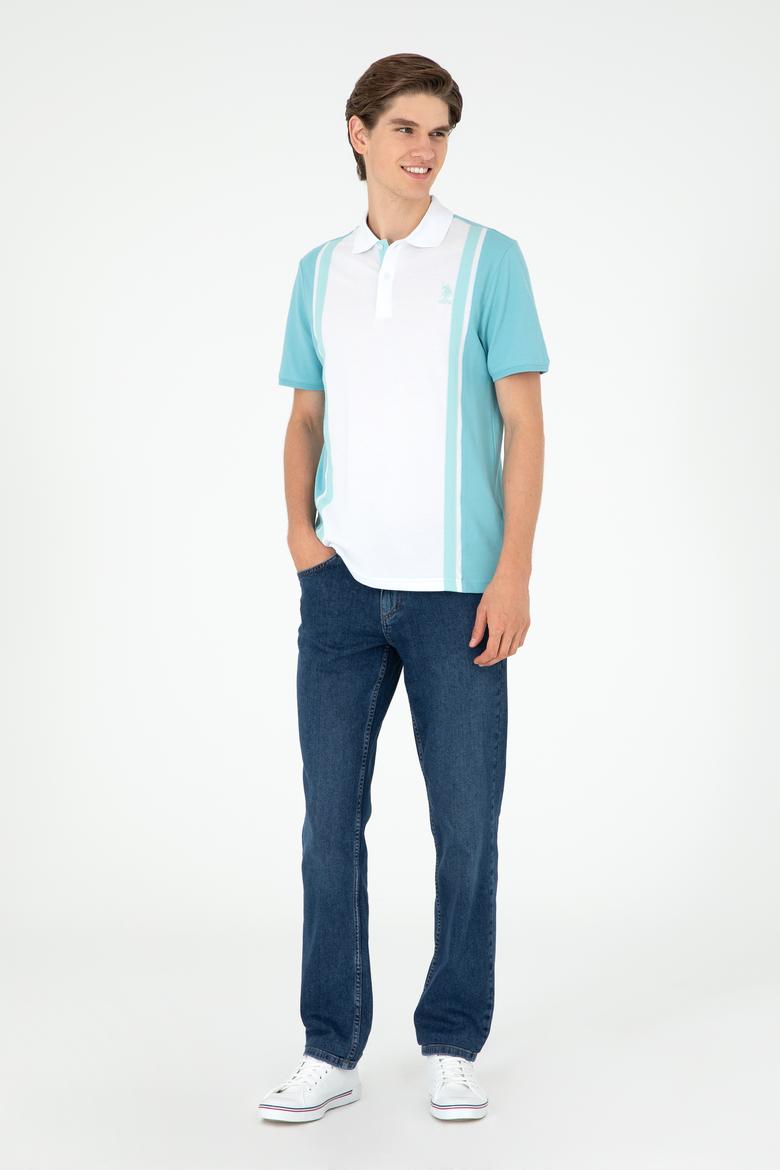 Erkek Regular Fit Polo Yaka Mint Tişört - 50288490036