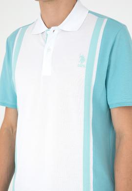 Erkek Regular Fit Polo Yaka Mint Tişört - 50288490036