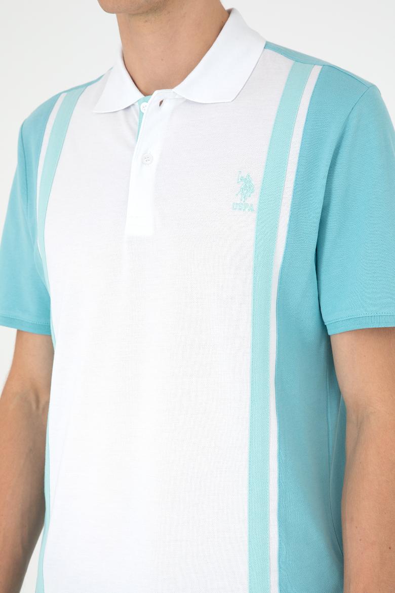 Erkek Regular Fit Polo Yaka Mint Tişört - 50288490036