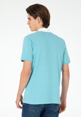 Erkek Regular Fit Polo Yaka Mint Tişört - 50288490036