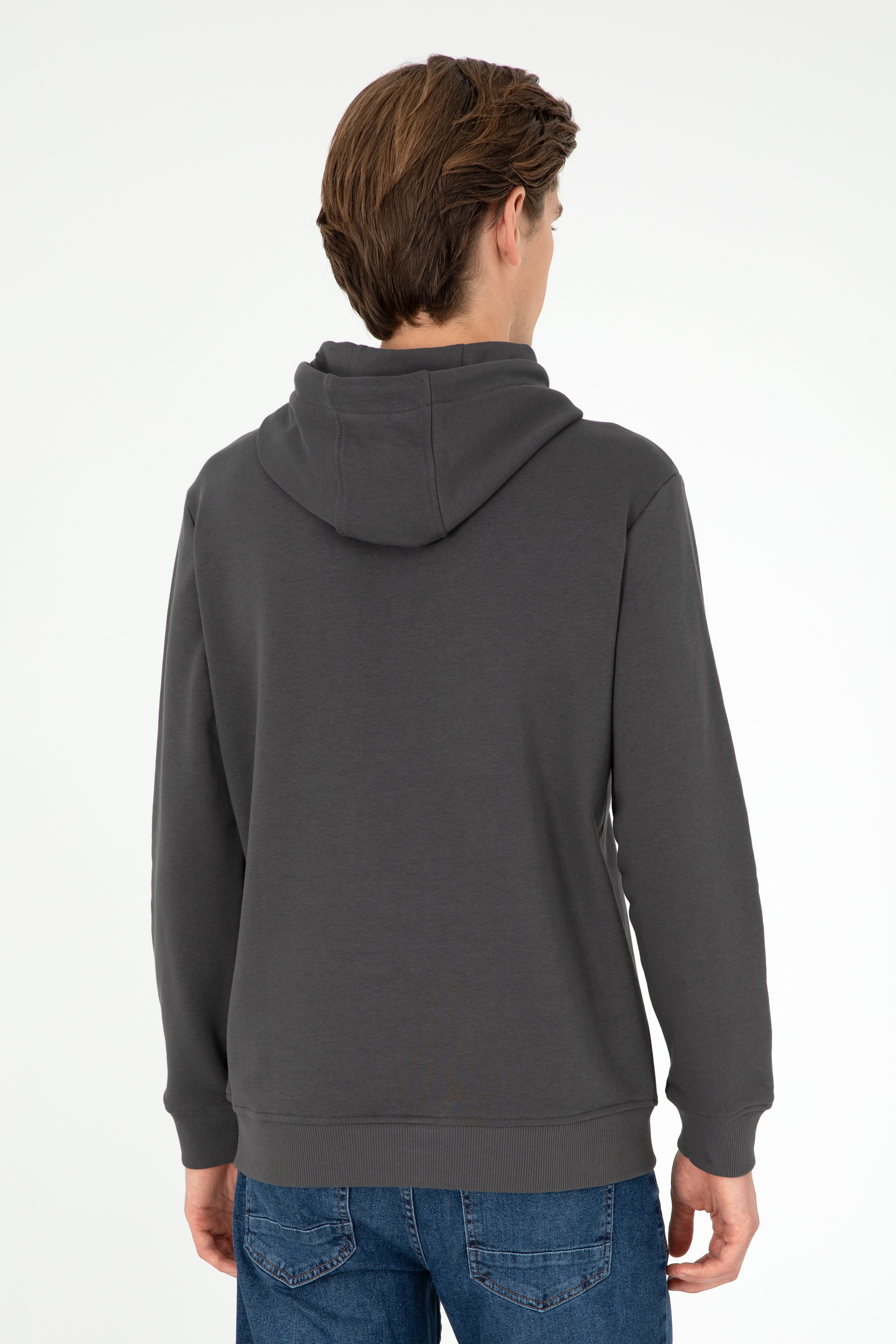 Erkek Antrasit Sweatshirt - Image 5