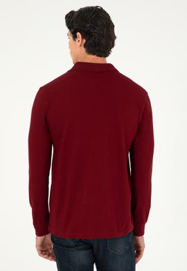 Erkek Bordo Basic Sweatshirt - 50295169017