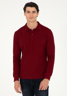 Erkek Bordo Basic Sweatshirt - 50295169017