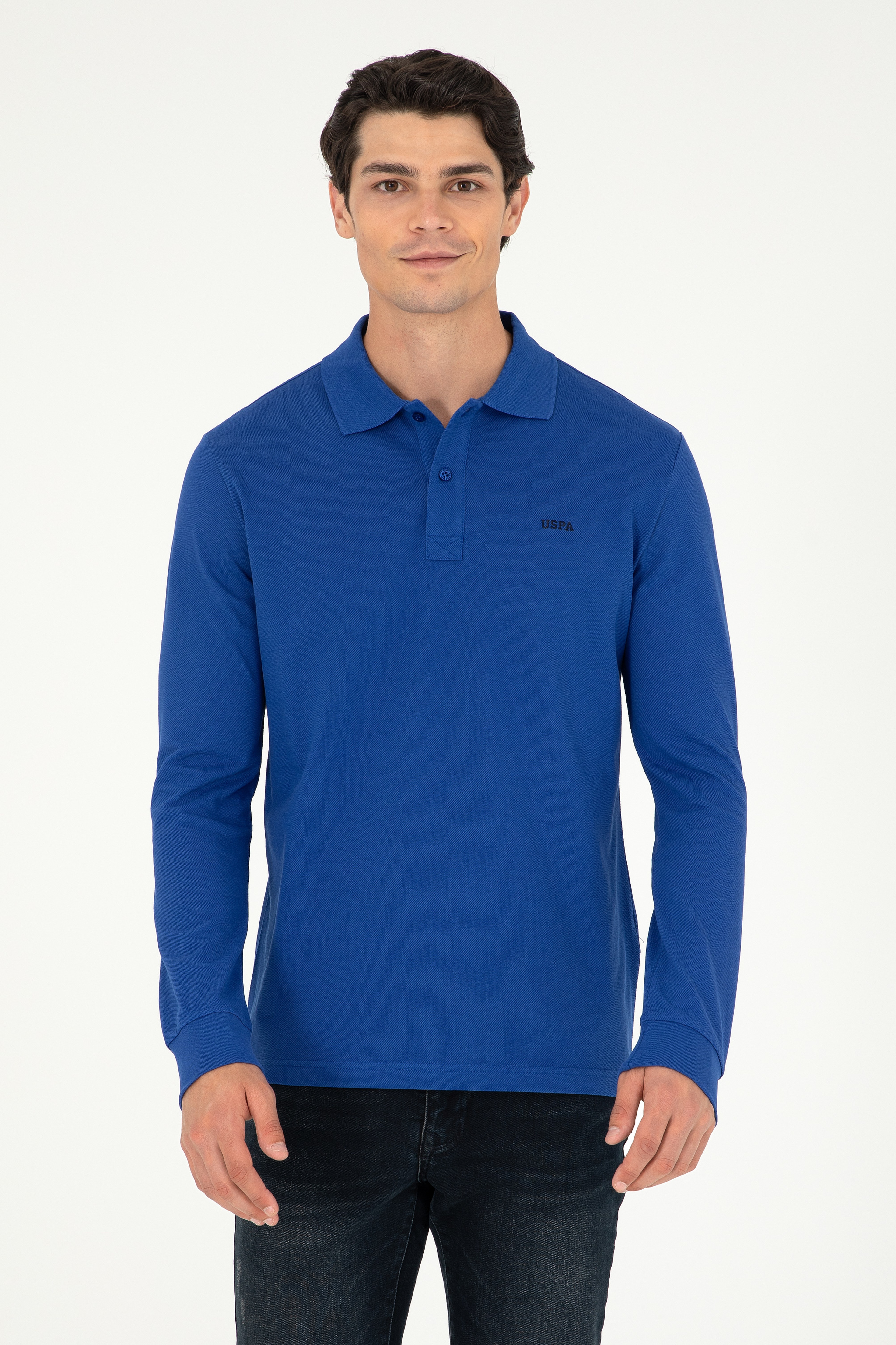Erkek Saks Basic Sweatshirt