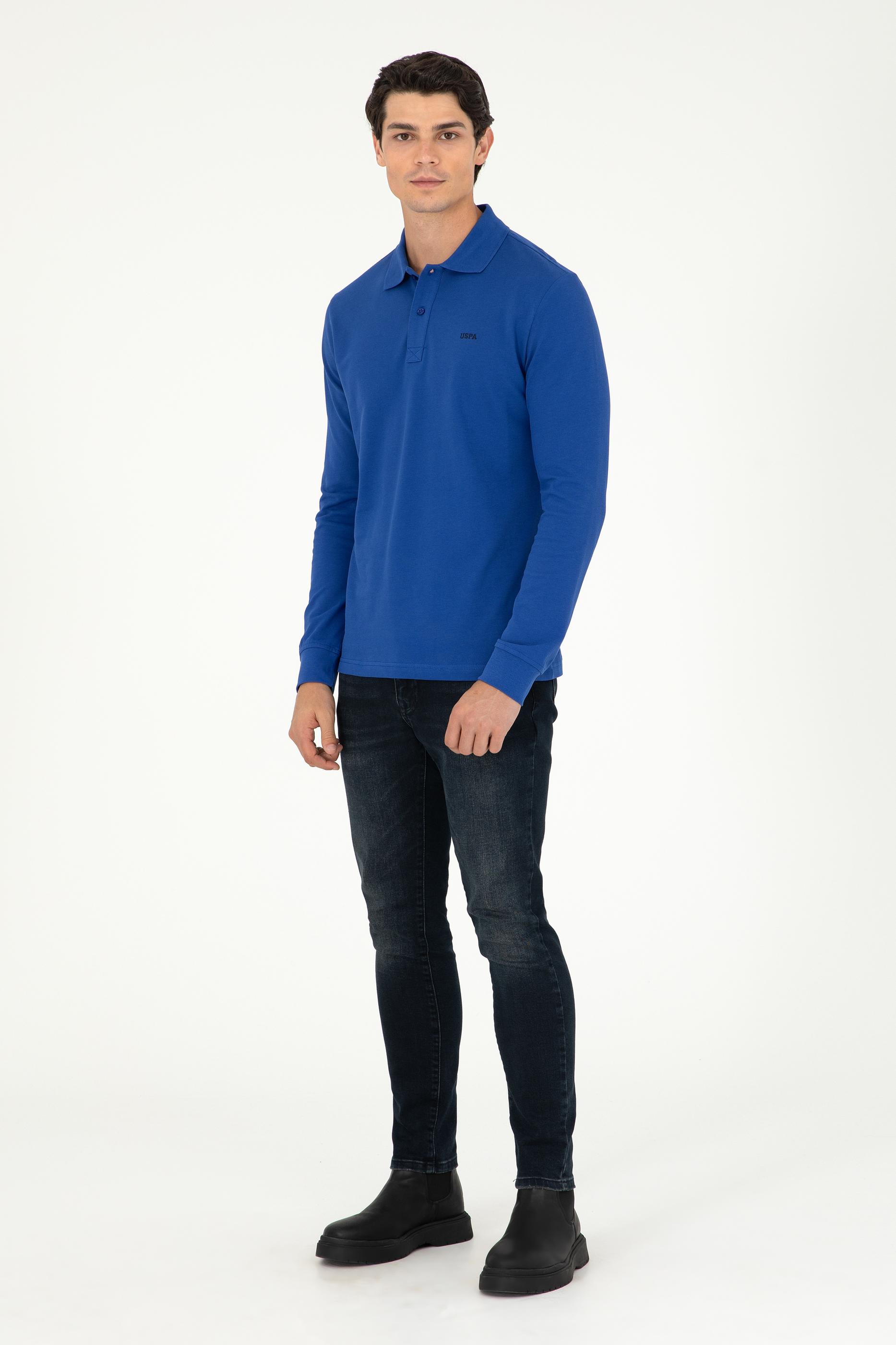 Erkek Saks Basic Sweatshirt