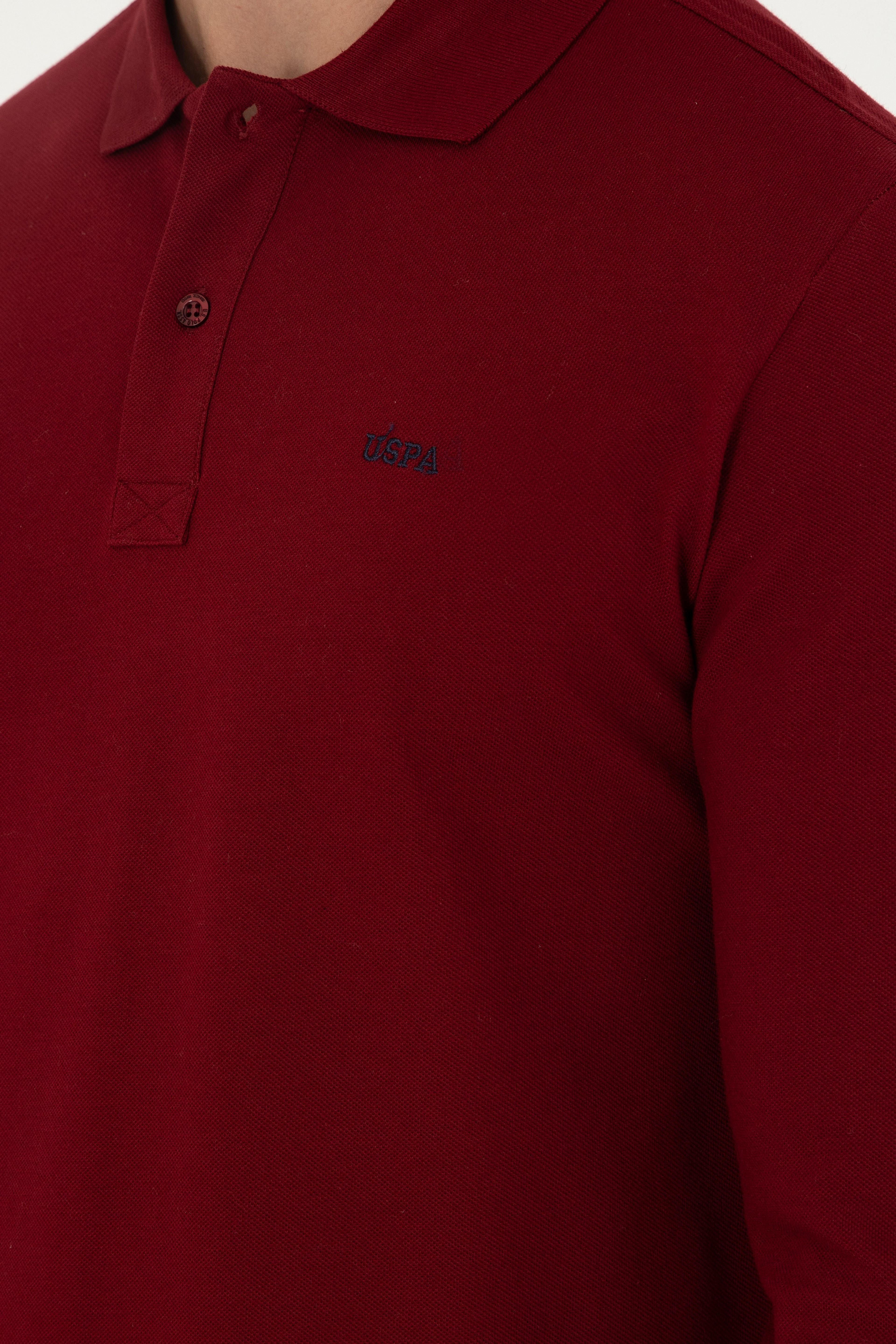 Erkek Bordo Basic Sweatshirt