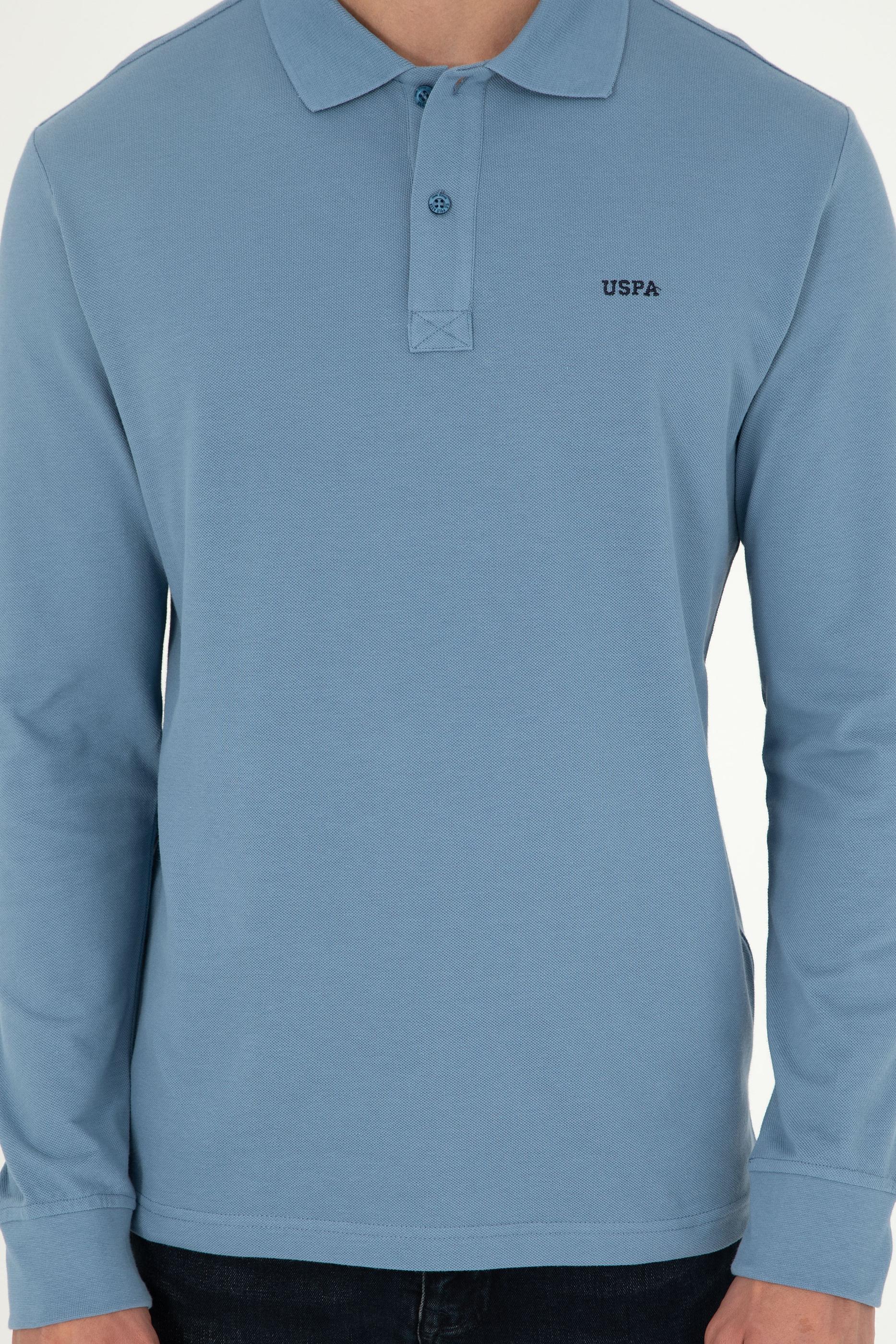 Erkek Koyu Mavi Basic Sweatshirt