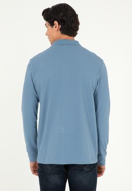Erkek Koyu Mavi Basic Sweatshirt - 50295169053