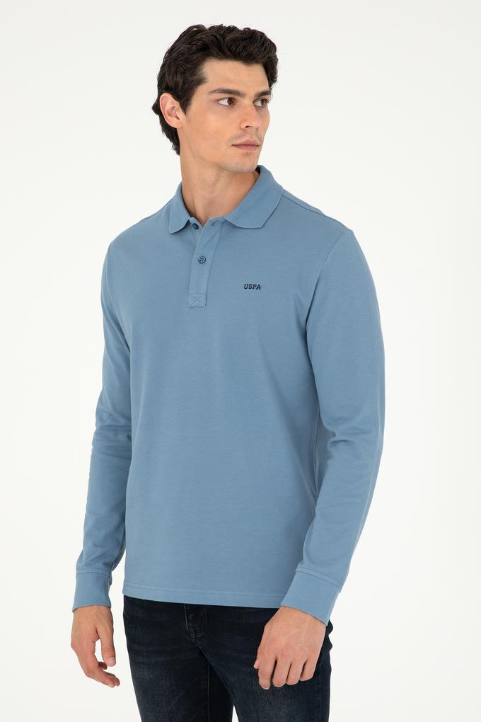 Erkek Koyu Mavi Basic Sweatshirt