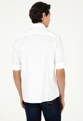 Erkek Beyaz Uzun Kollu Gömlek - 50292105002