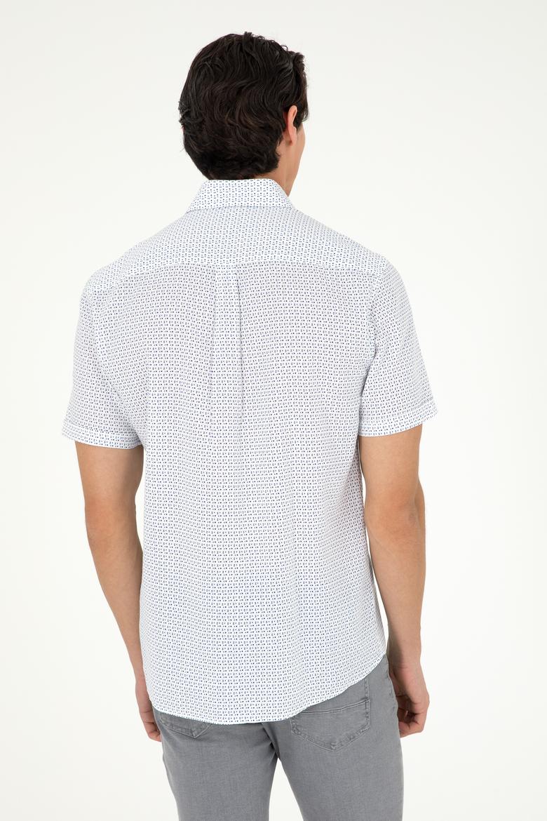 Erkek Lacivert Kısa Kollu Gömlek - 50282878005