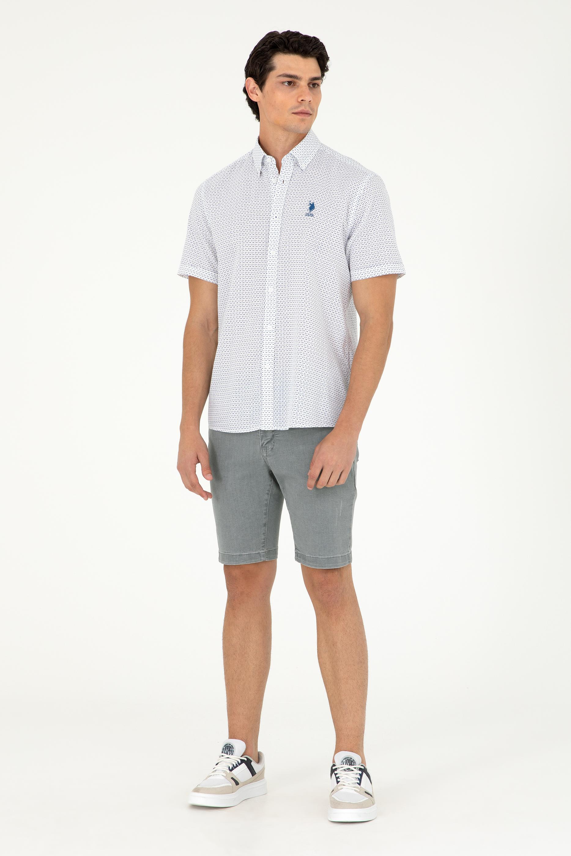 Erkek Lacivert Kısa Kollu Gömlek