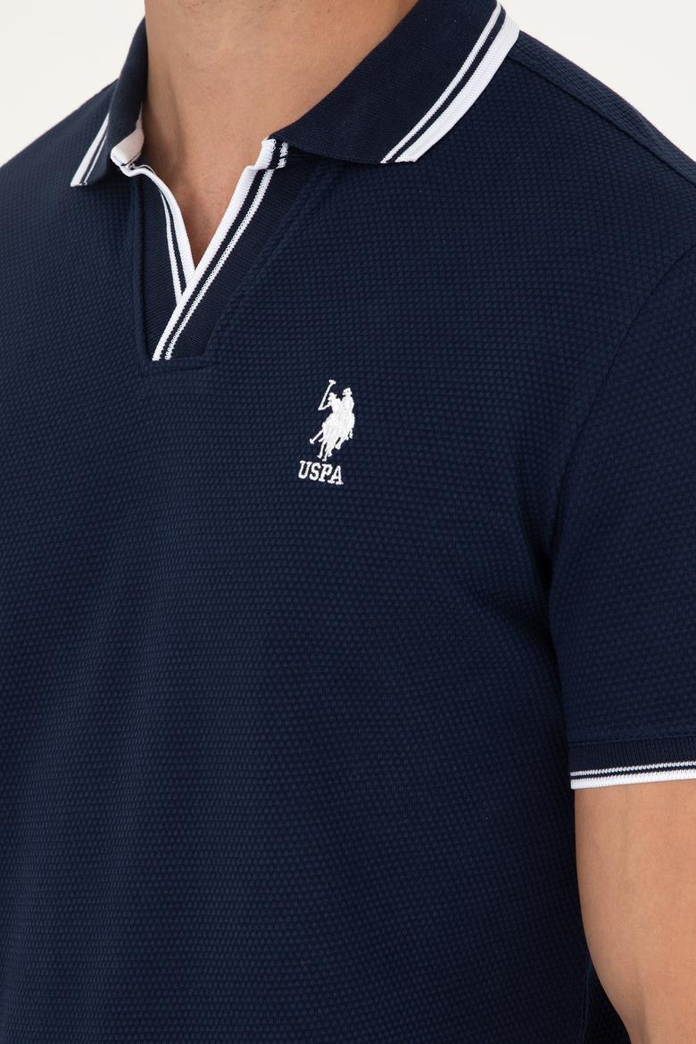 Erkek Slim Fit Polo Yaka Lacivert Tişört - 50285158029