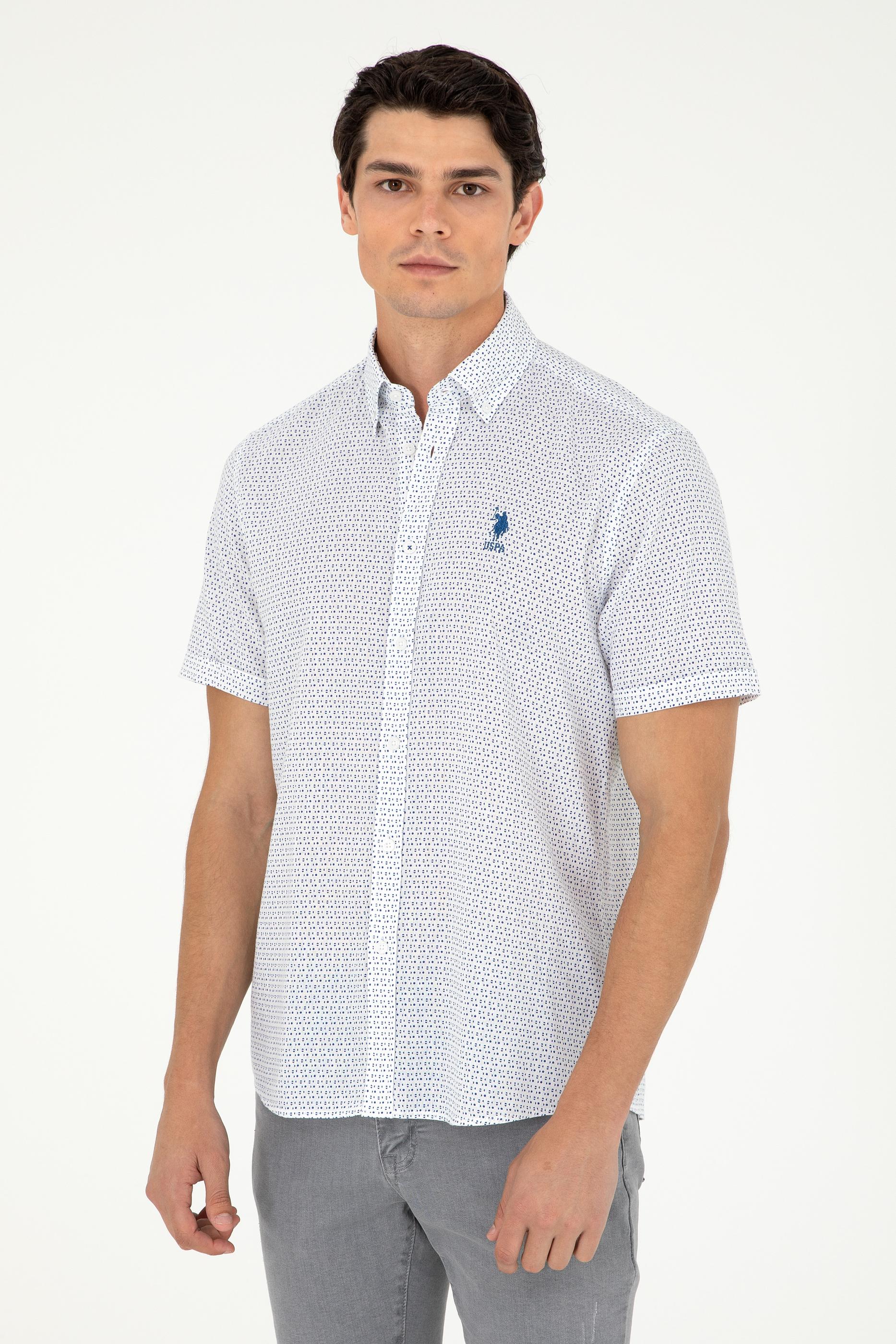 Erkek Lacivert Kısa Kollu Gömlek