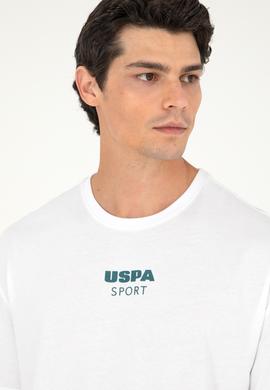 Erkek Comfort Fit Bisiklet Yaka Beyaz Tişört - 50281686011