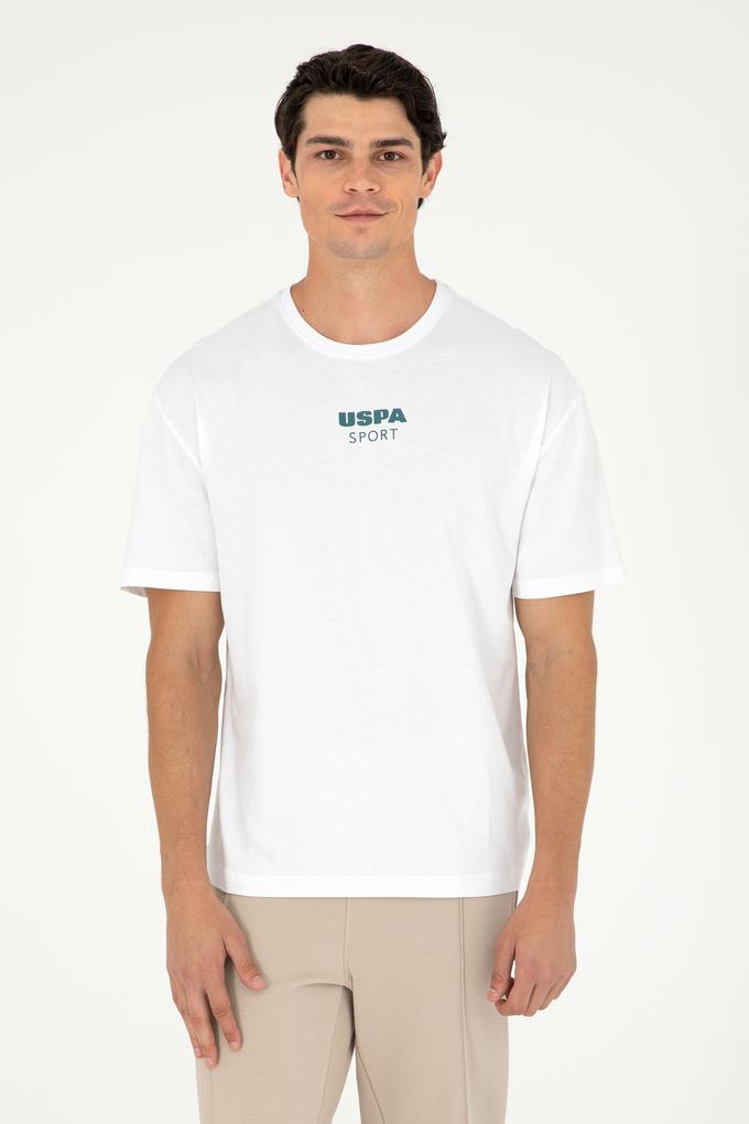 Erkek Comfort Fit Bisiklet Yaka Beyaz Tişört