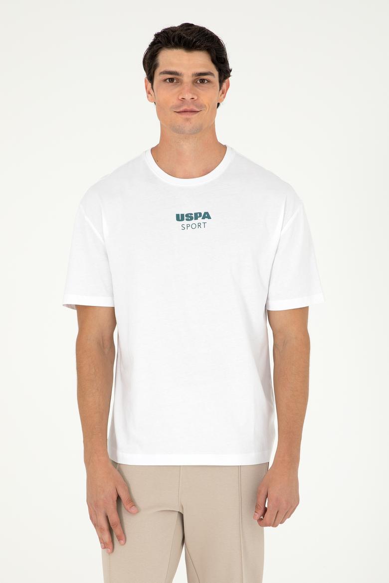 Erkek Comfort Fit Bisiklet Yaka Beyaz Tişört